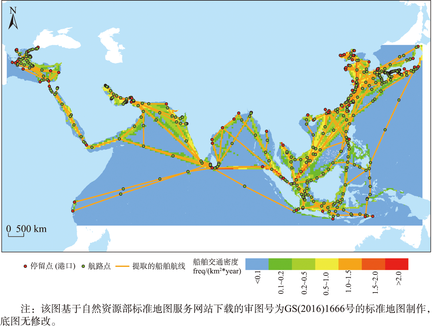 船舶轨迹提取模型构建与交通流分析